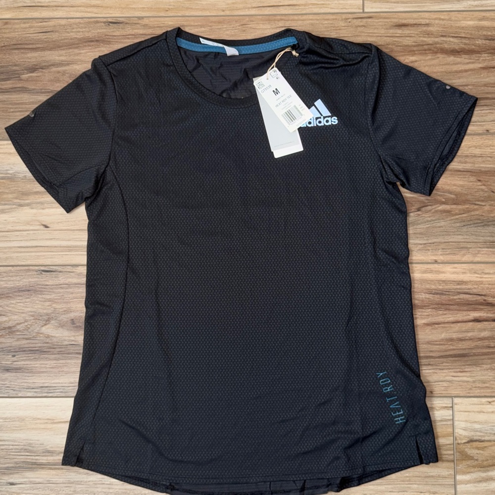 Adidas HEAT.RDY Running Tee Women’s Medium Black NWT